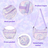 Tie Dye Purple Moon Crossbody Purse