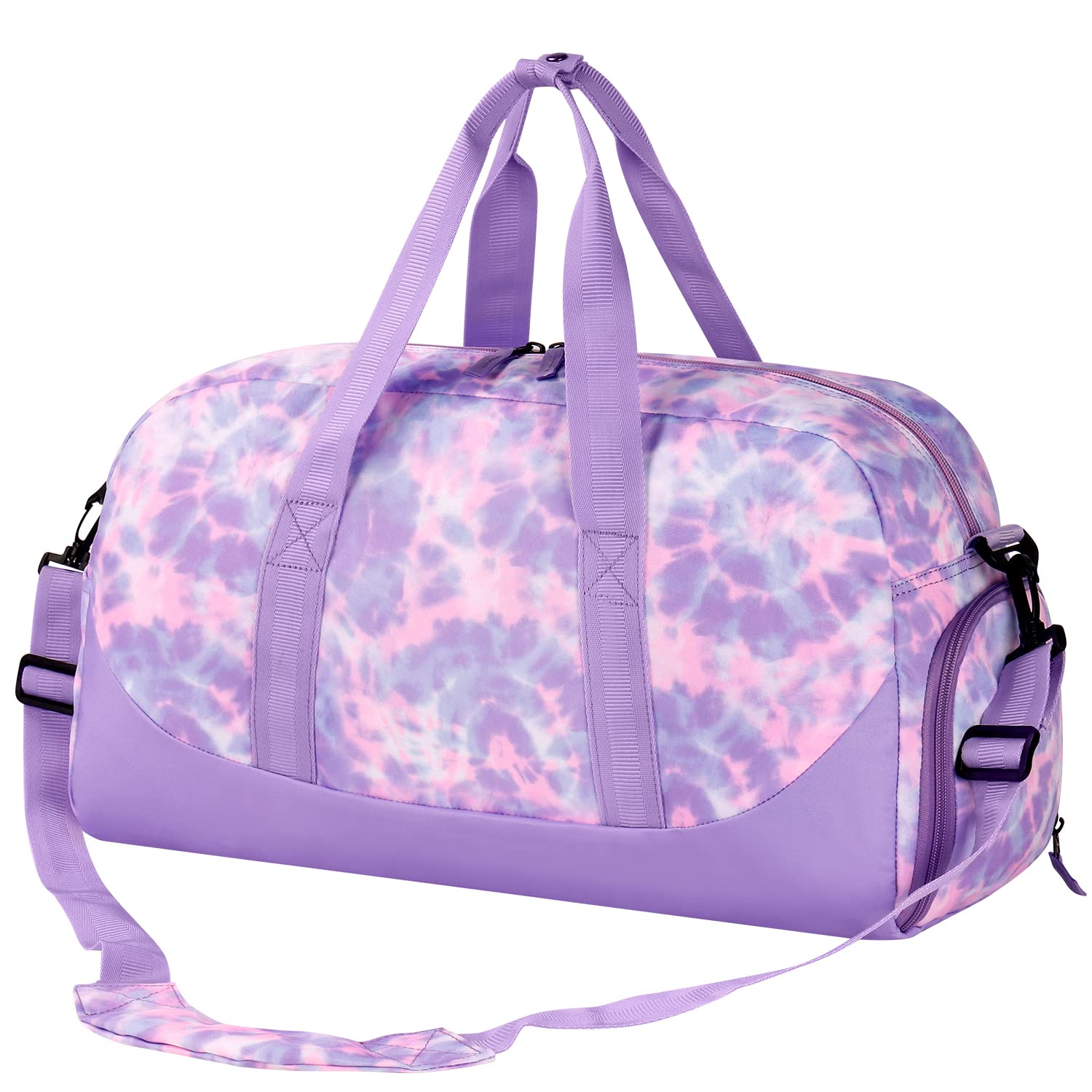 Tie Dye Purple Duffle Bag