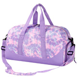 Tie Dye Purple Duffle Bag