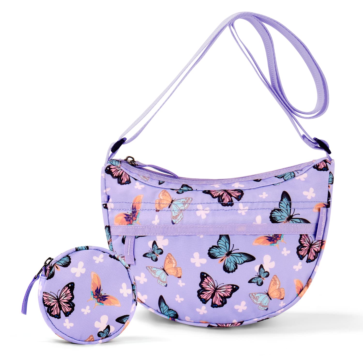 Butterfly Purple Moon Crossbody Purse