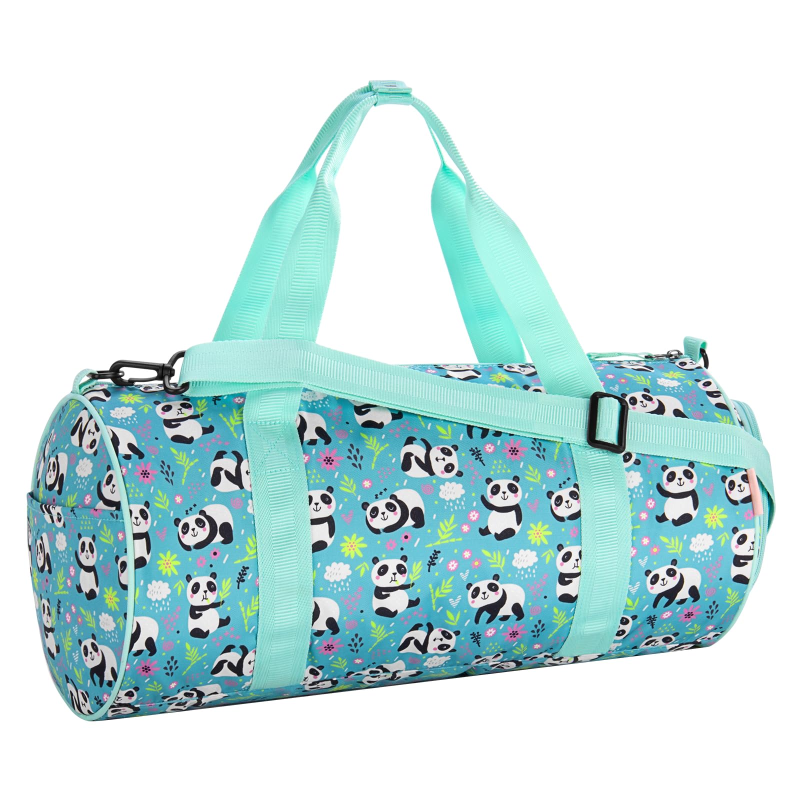 Panda Purple Duffle Bag