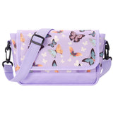 Butterfly Purple Teens Crossbody Purse