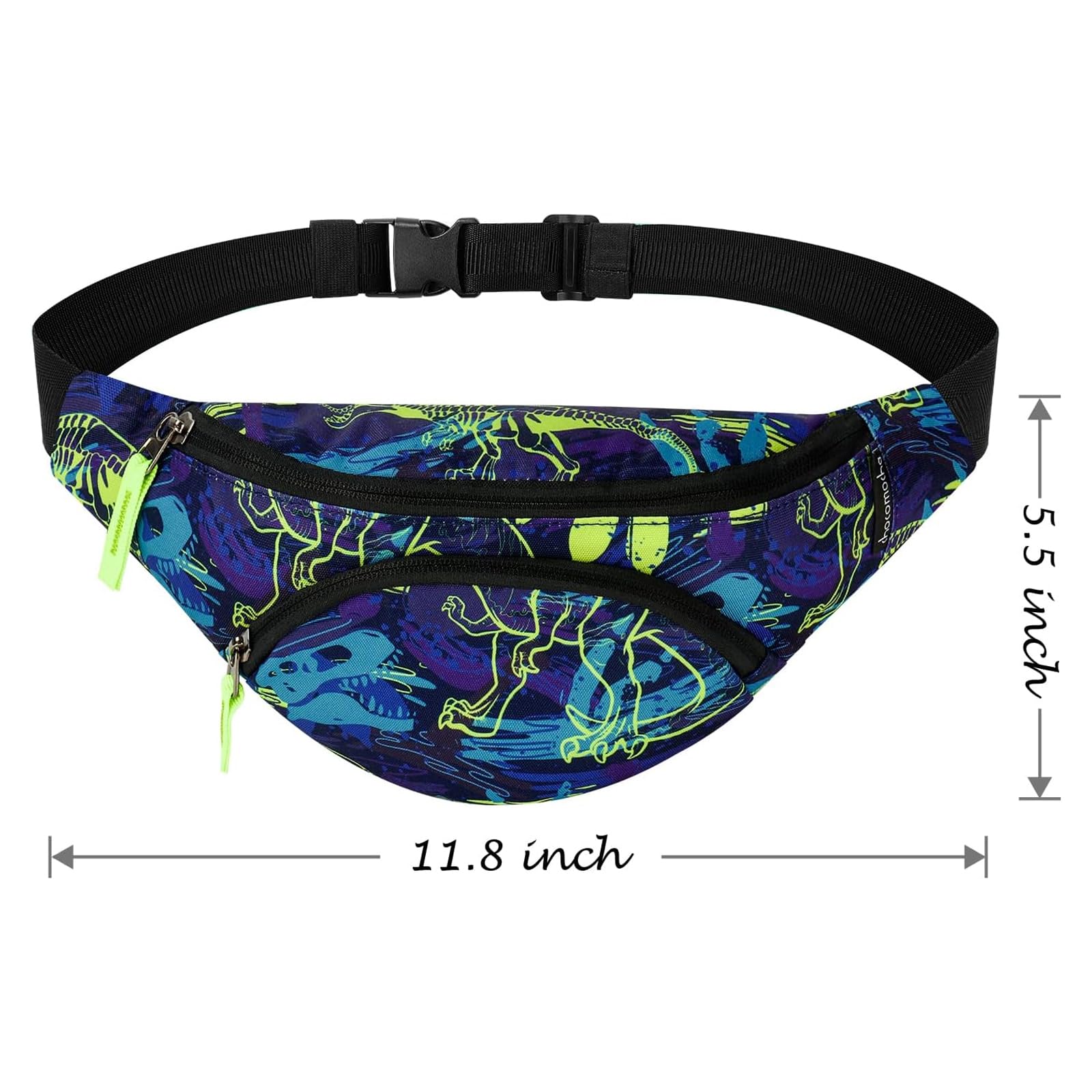 Dinosaur Blue Fanny Pack