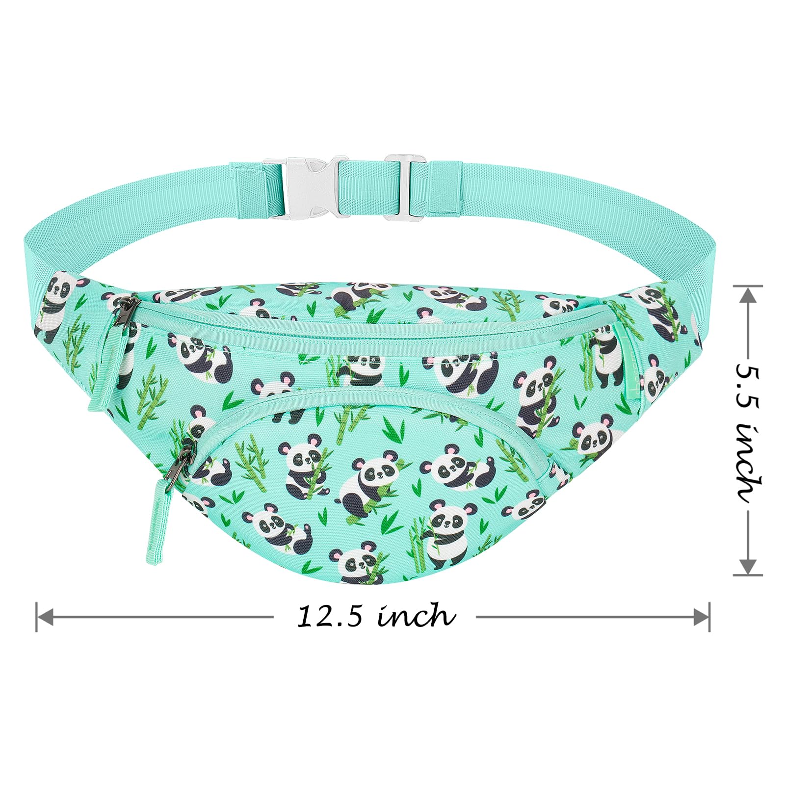 Panda Teal Fanny Pack