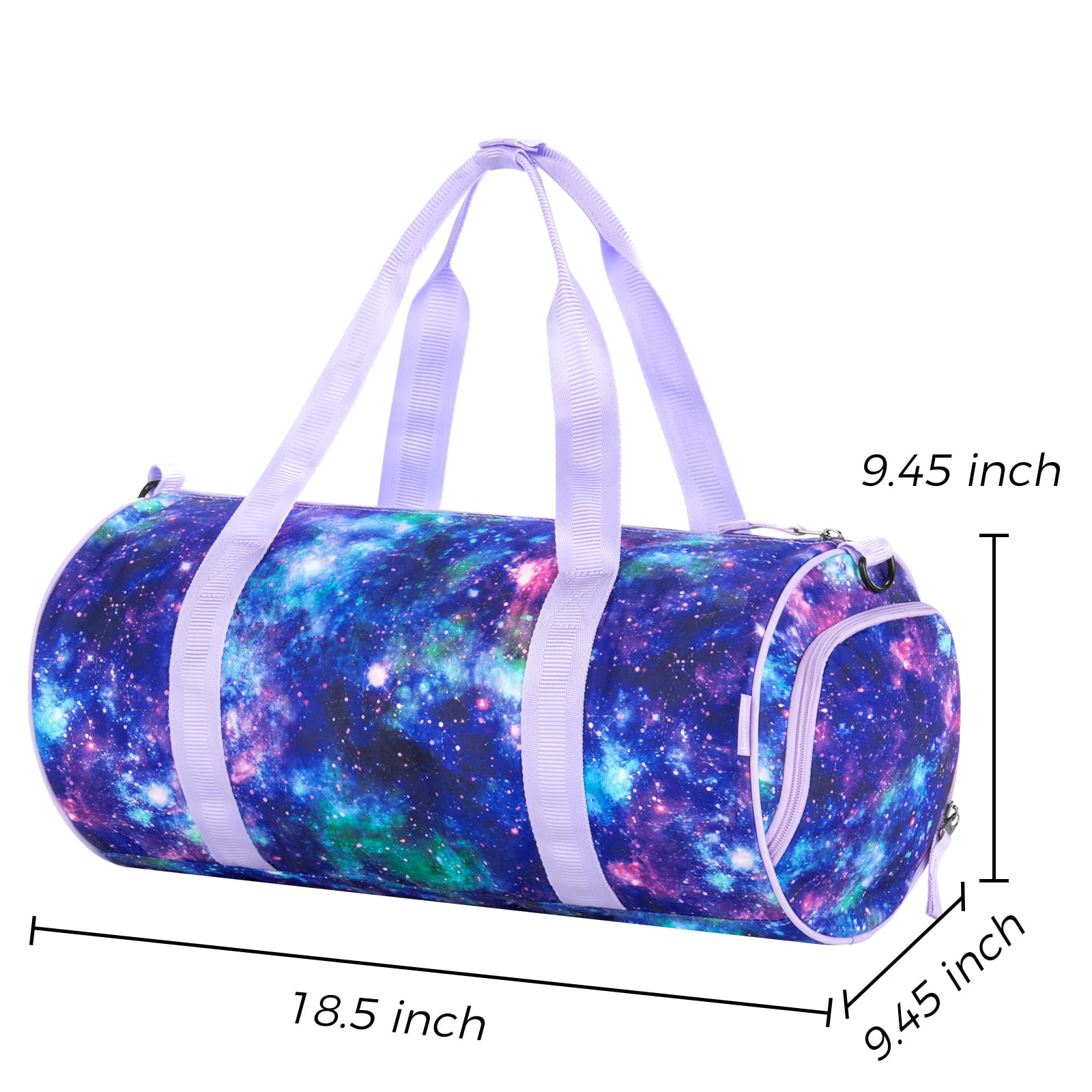 Galaxy Purple Duffle Bag