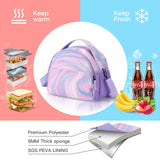 Gradient Fluid Purple Lunch Bag