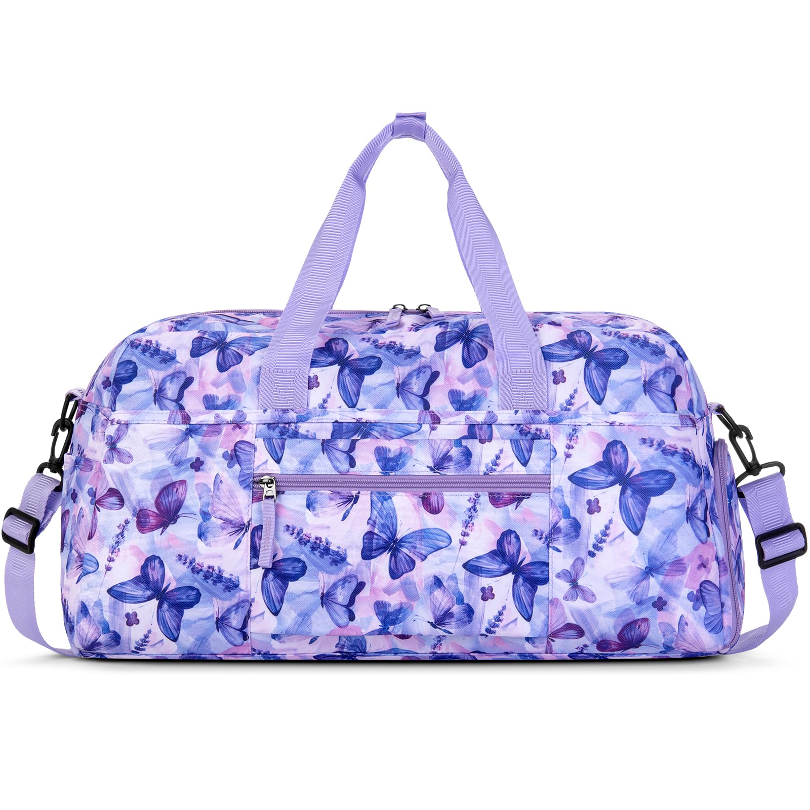 Butterfly Purple Duffle Bag