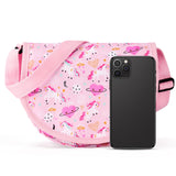 Unicorn Pink Saddle Crossbody Purse