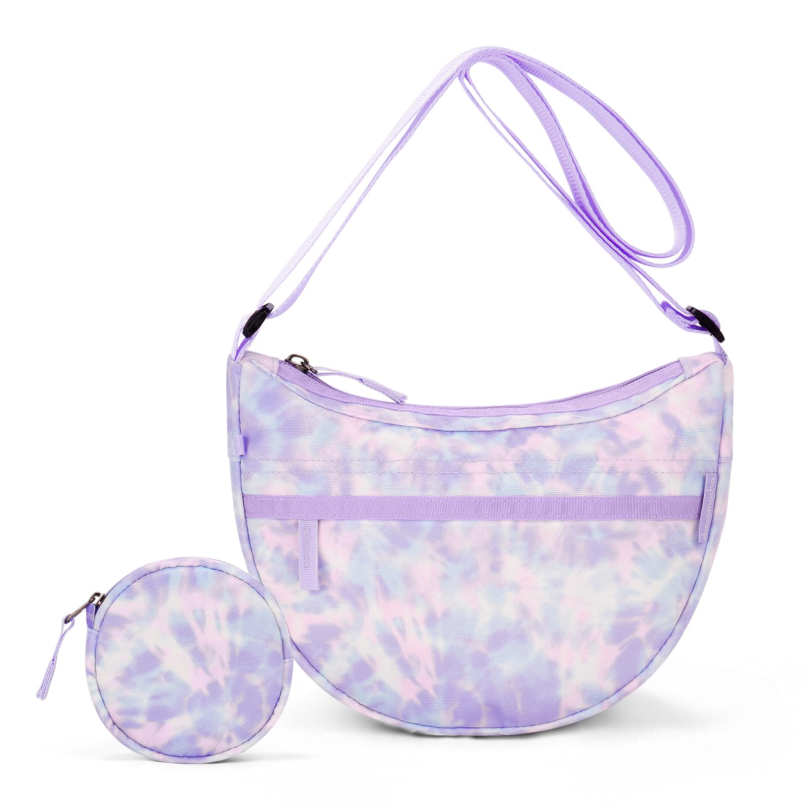 Tie Dye Purple Moon Crossbody Purse