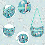 Panda Green Moon Crossbody Purse