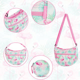 Flamingo Pink Moon Crossbody Purse