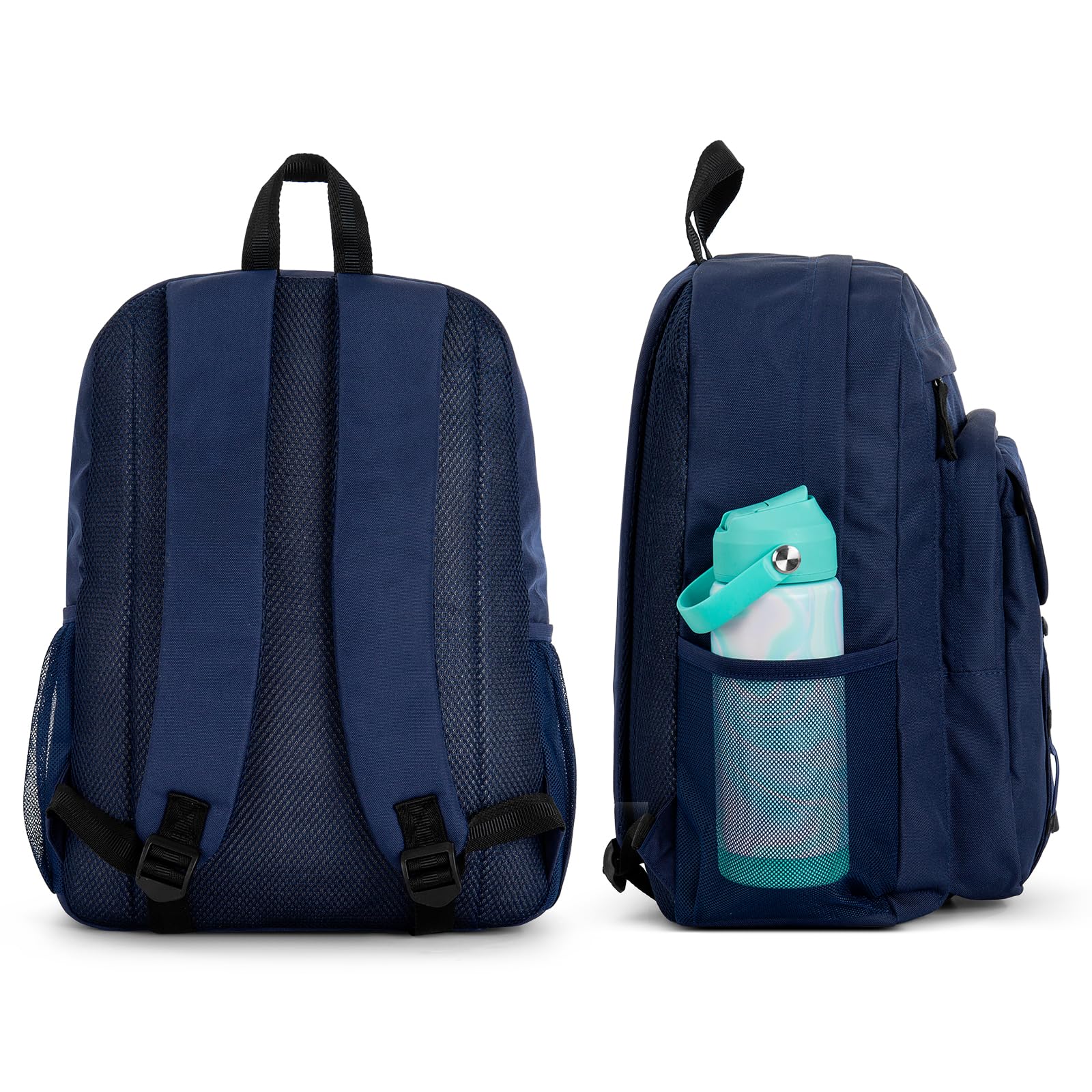 Solid Navy Blue Backpack