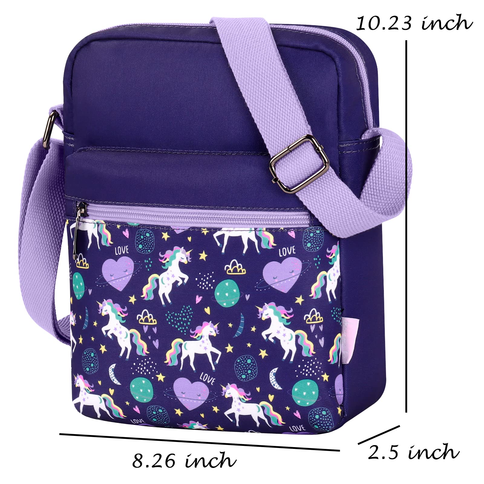 Unicorn Purple Crossbody Purse