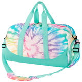 Tie Dye Swirl Green Duffle Bag