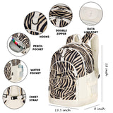 Zebra Beige Backpack