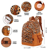 Leopard Brown Backpack