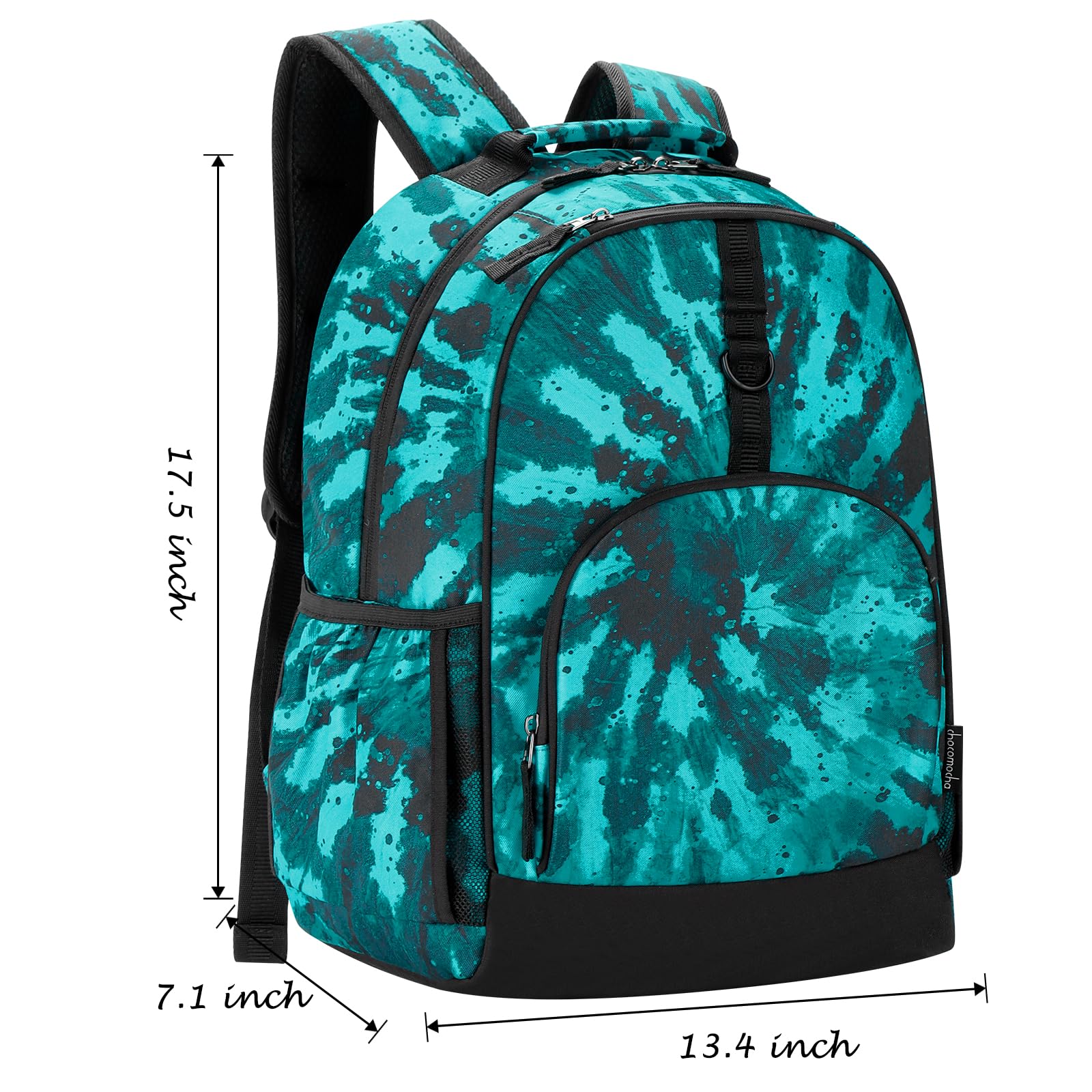 Tie Dye Swirl Black Backpack