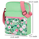 Florals Green Crossbody Purse