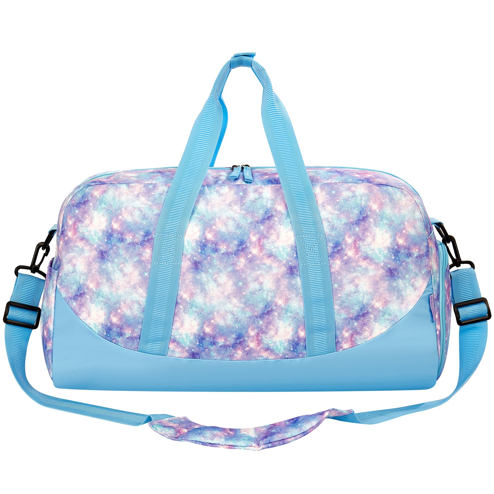 Starry Sky Purple Duffle Bag