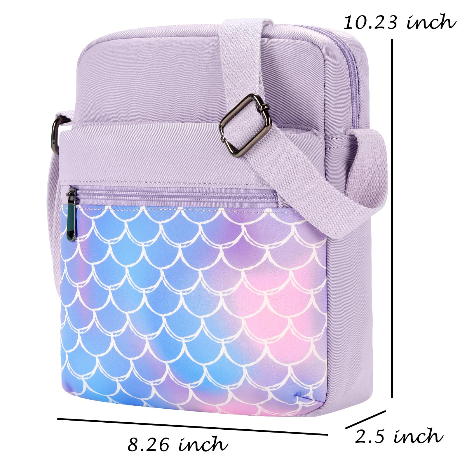 Mermaid Purple Crossbody Purse