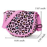 Leopard Pink Saddle Crossbody Purse