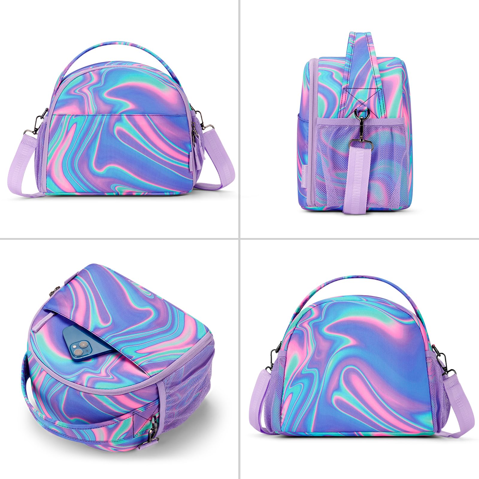 Laser Purple Lunch Bag