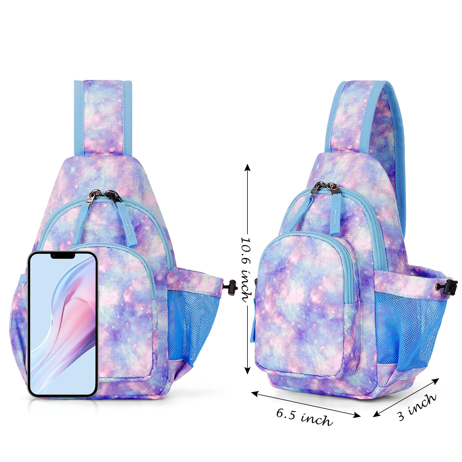 Galaxy Purple Sling Crossbody Purse