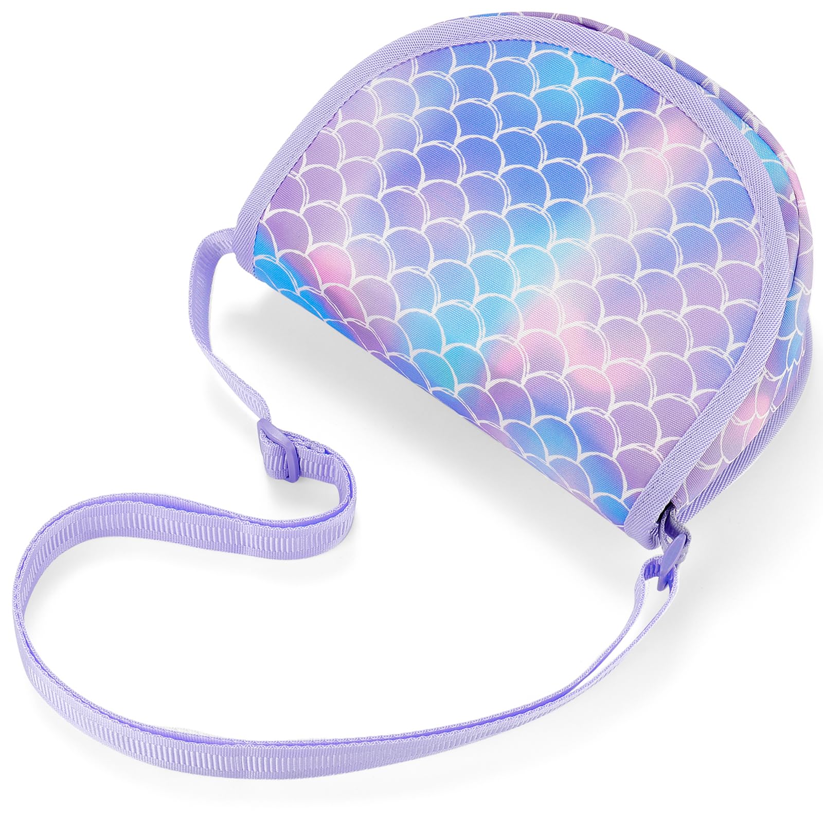 Mermaid Purple Saddle Crossbody Purse