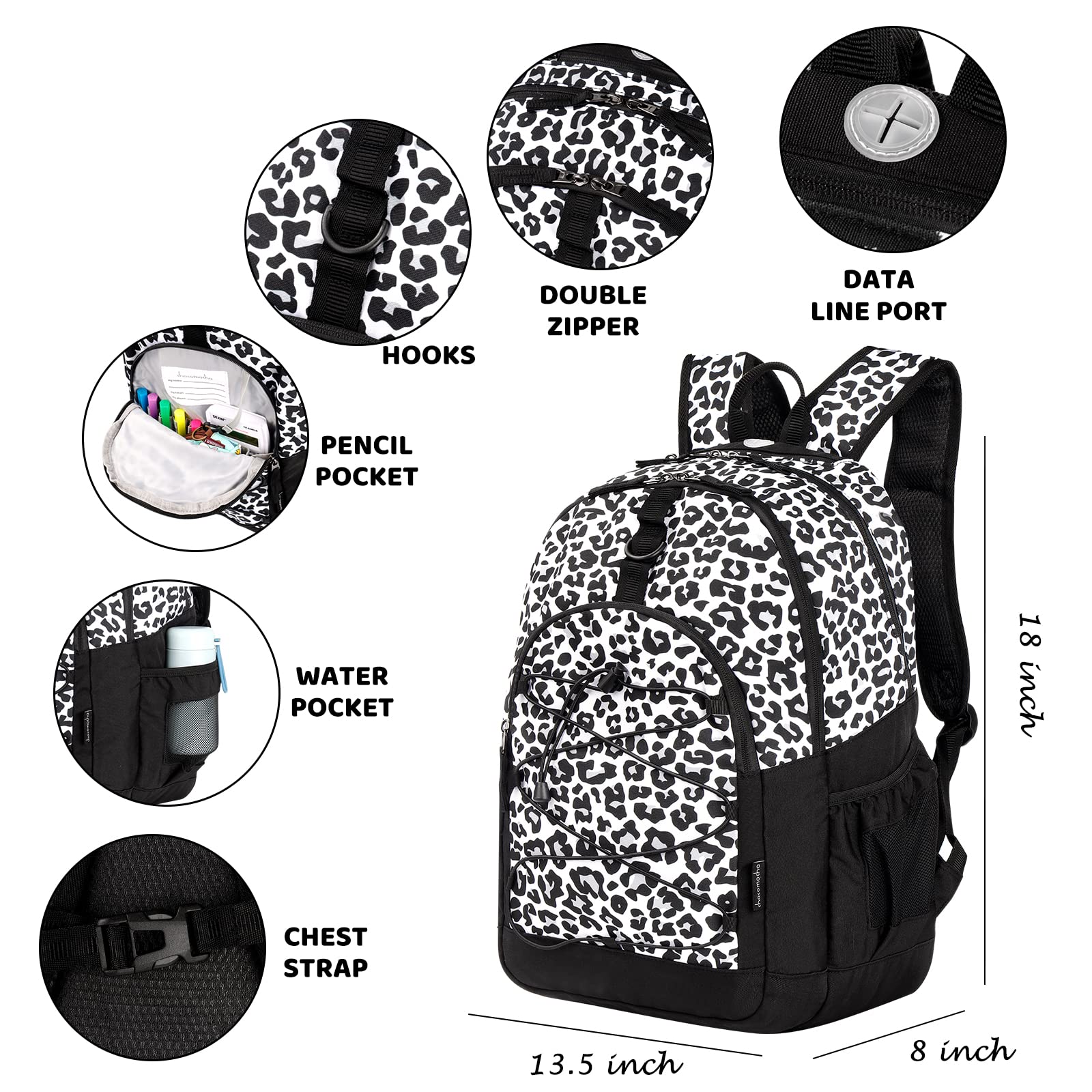 Leopard Snow Backpack