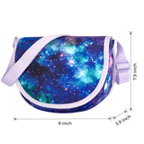 Galaxy Purple Saddle Crossbody Purse