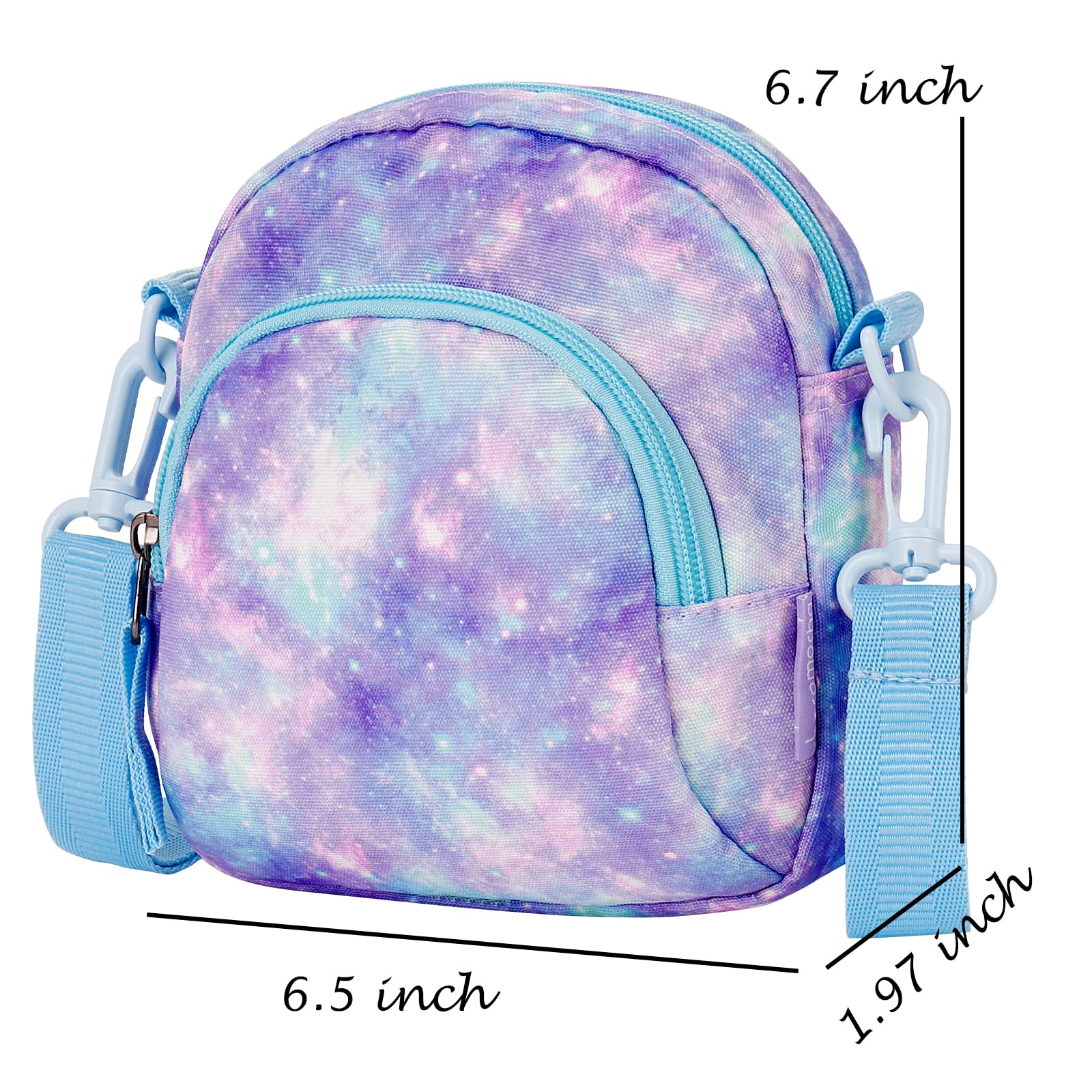 Galaxy Blue Arch Crossbody Purse