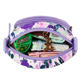 Floral Purple Arch Crossbody Purse