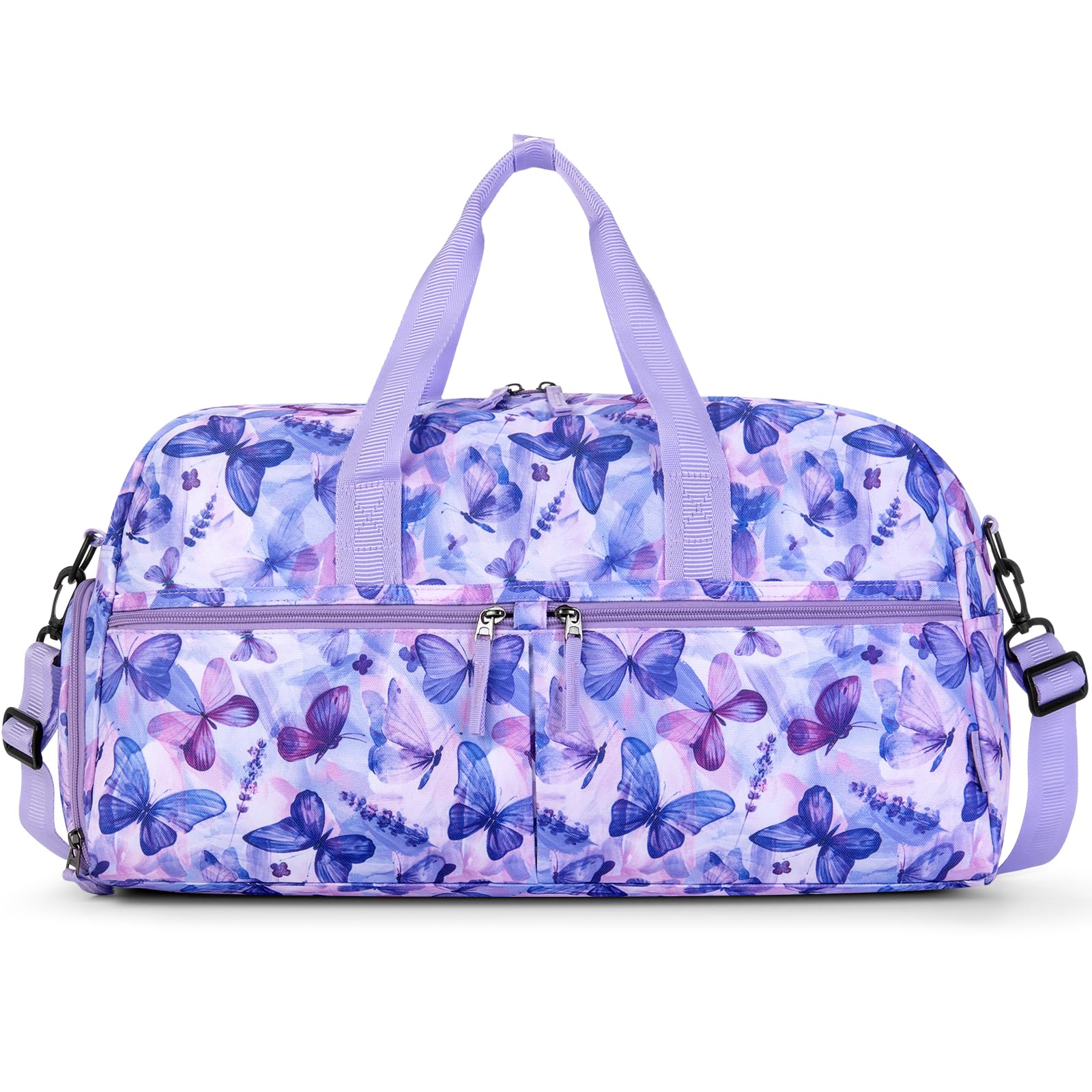 Butterfly Purple Duffle Bag