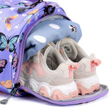 Butterfly Purple Duffle Bag