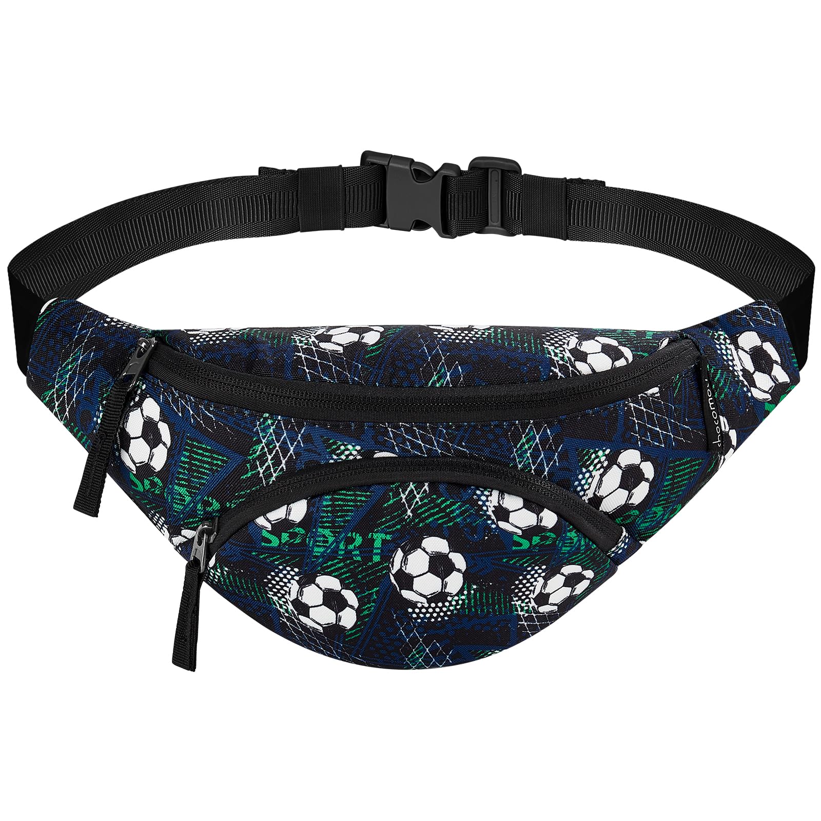 Football Black Fanny Pack