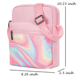 Fluid Colorful Pink Crossbody Purse