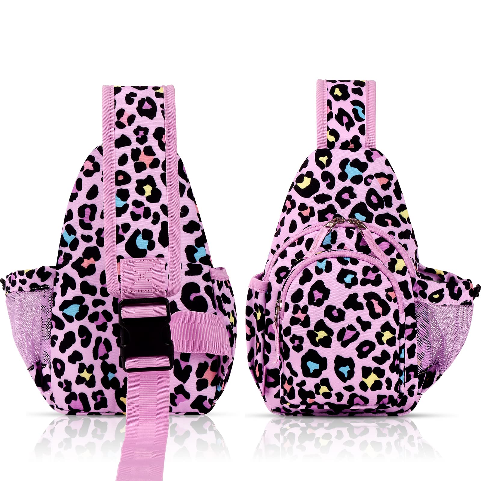 Leopard Pink Sling Crossbody Purse