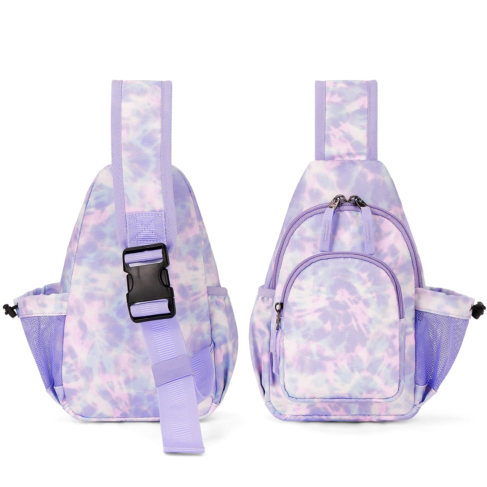 Tie Dye Purple Sling Crossbody Purse