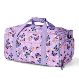 Butterfly Purple Rolling Duffle Bag