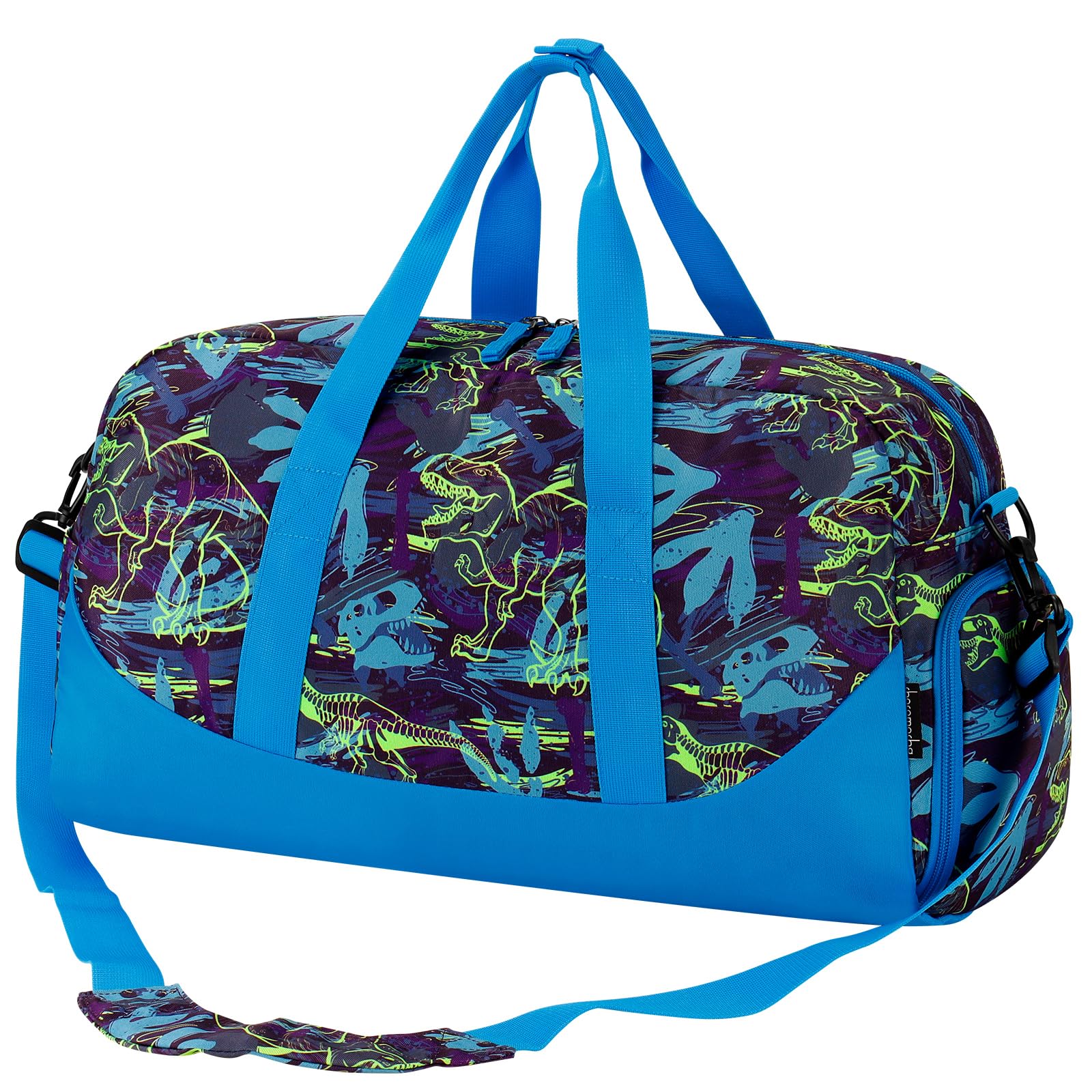 Dinosaur Blue Duffle Bag