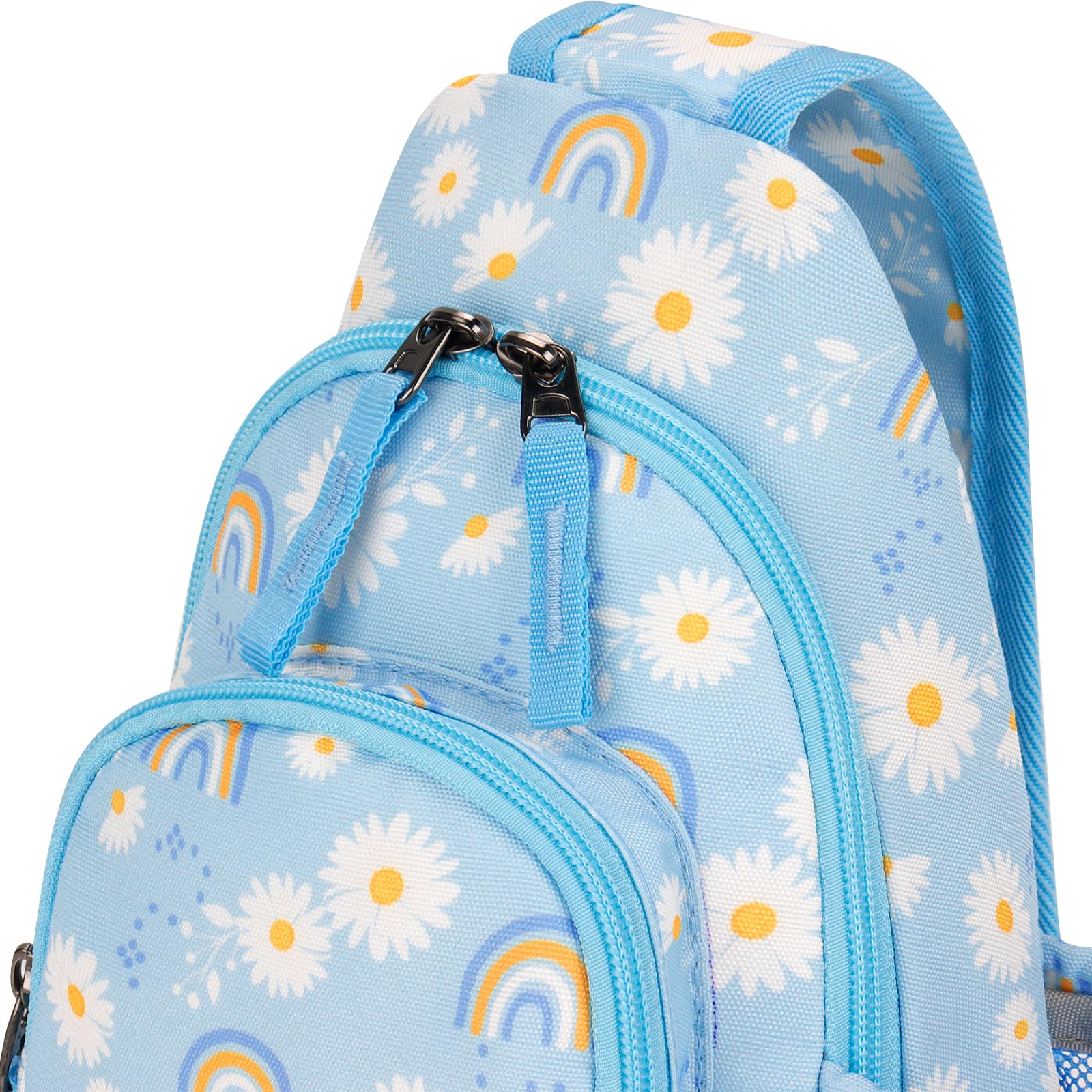 Daisy Blue Sling Crossbody Purse