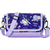 Sloth Purple Teens Crossbody Purse