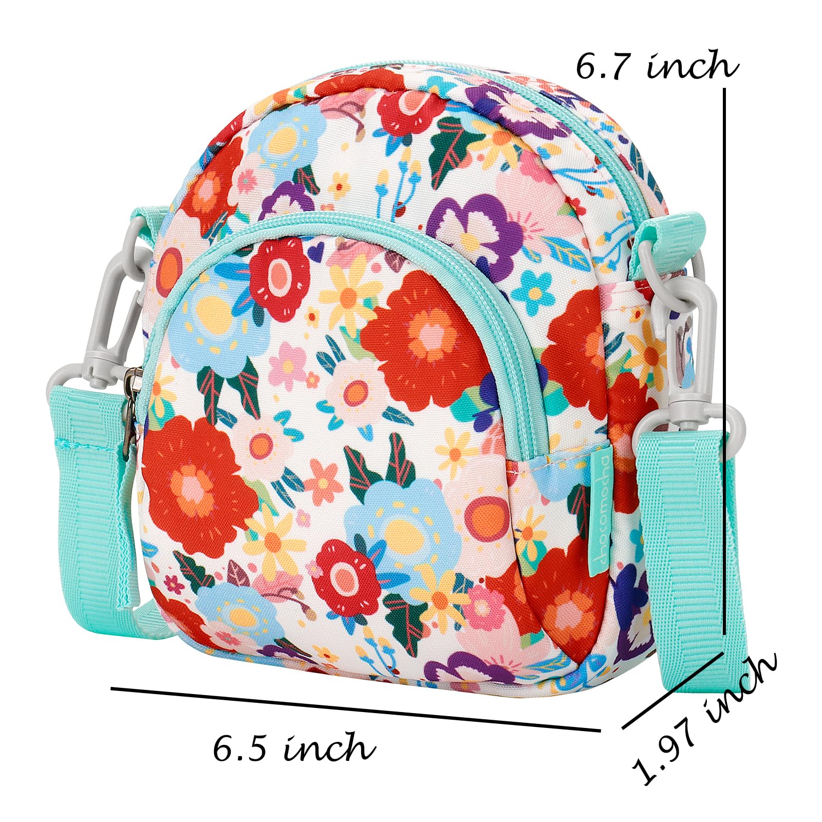 Floral Colorful Arch Crossbody Purse