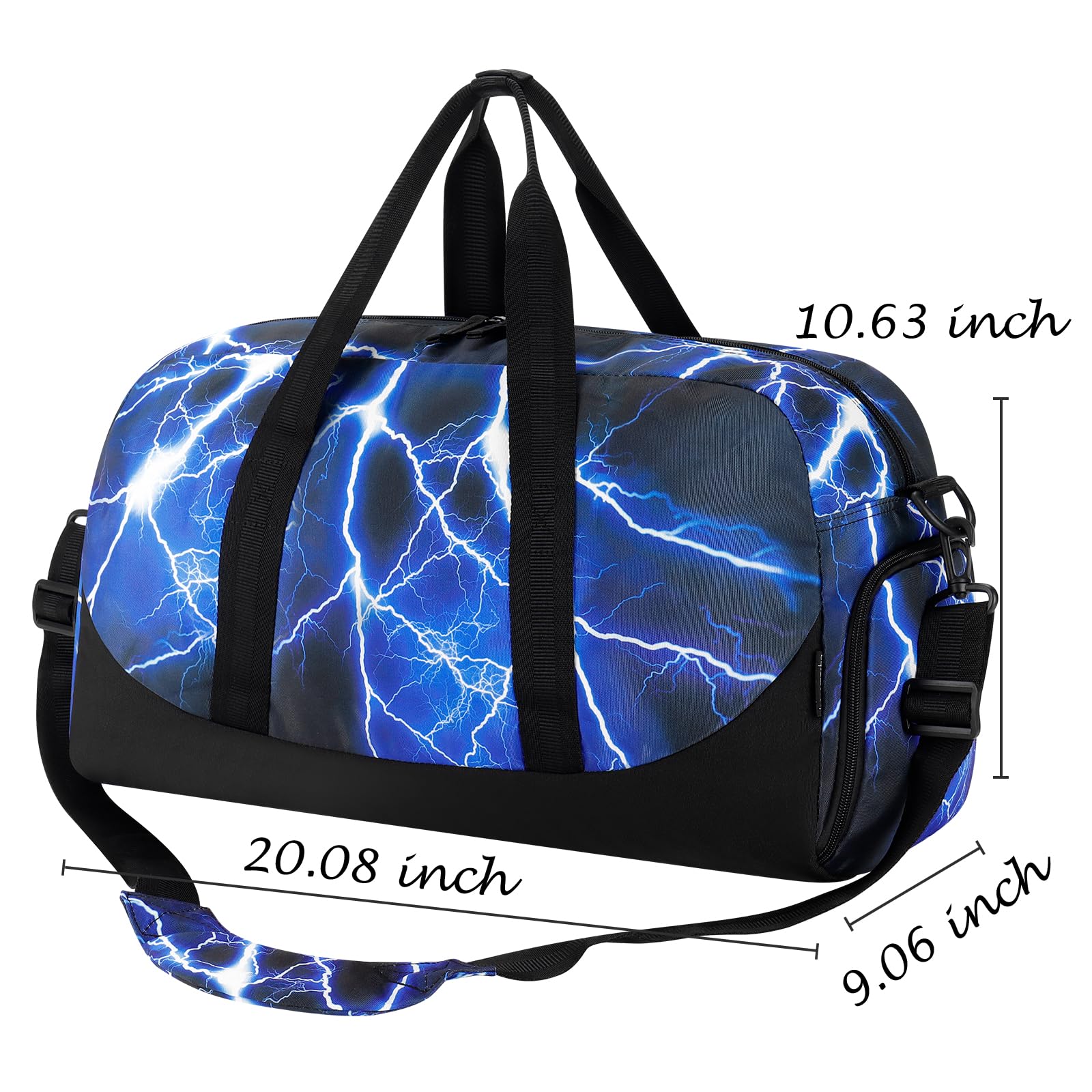 Lightning Blue Duffle Bag