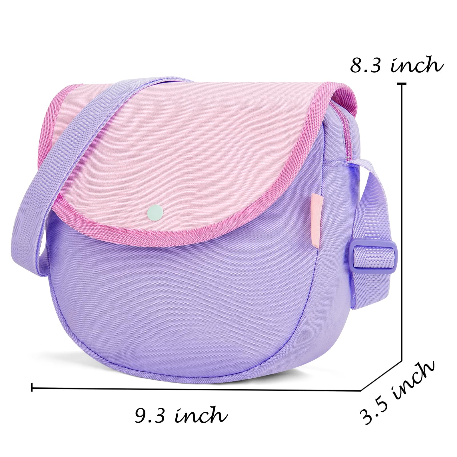 Pink & Purple Saddle Corssbody Purse