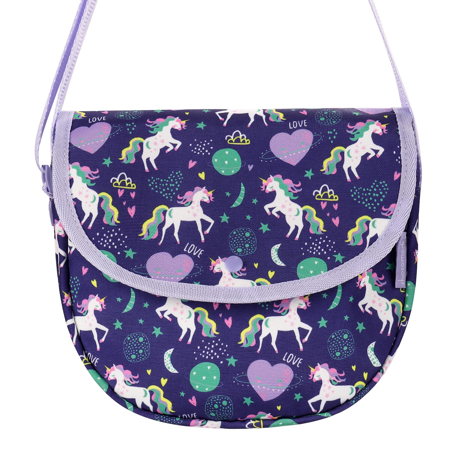 Unicorn Purple Saddle Crossbody Purse