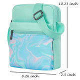 Laser Fluid Green Crossbody Purse