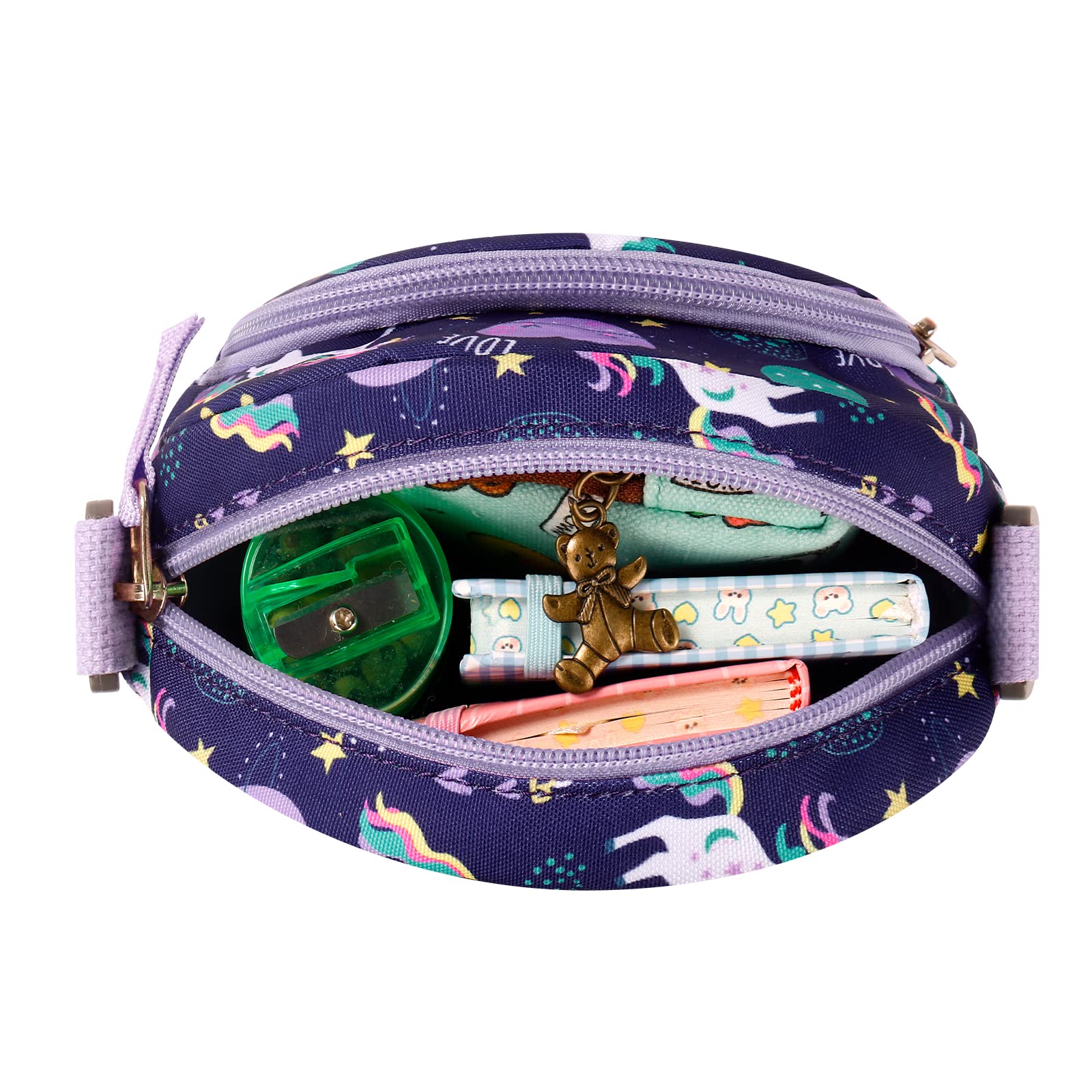 Unicorn Purple Arch Crossbody Purse