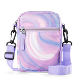 Gradient Fluid Purple Crossbody Purse Small