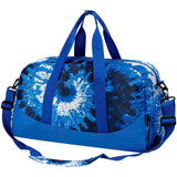 Tie Dye Swirl Blue Duffle Bag